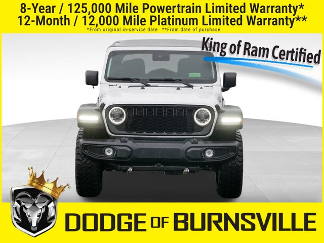 Certified 2025 Jeep Wrangler 4-Door Willys with VIN 1C4PJXDN9SW521843 for sale in Burnsville, Minnesota