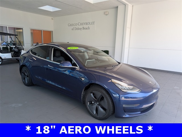 Used 2019 Tesla Model 3 Long Range with VIN 5YJ3E1EBXKF365546 for sale in Delray Beach, FL