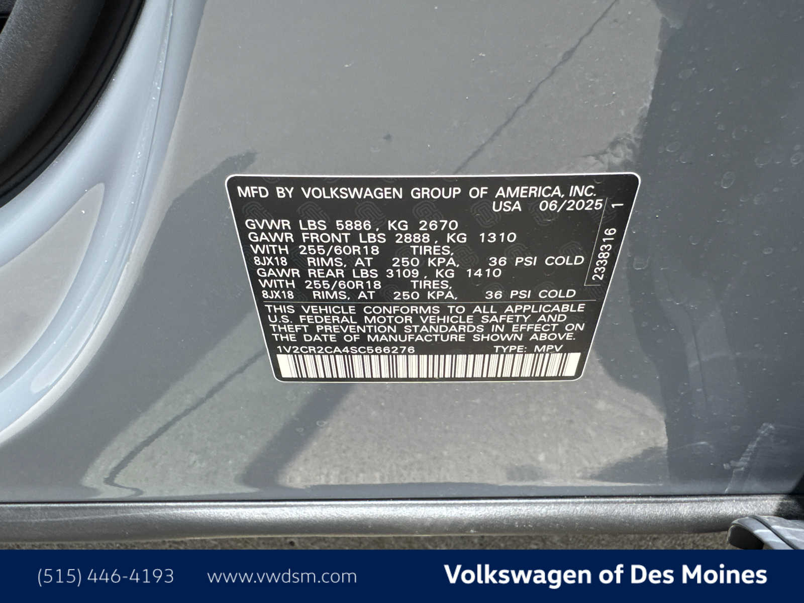 2025 Volkswagen Atlas Peak Edition SE photo 19