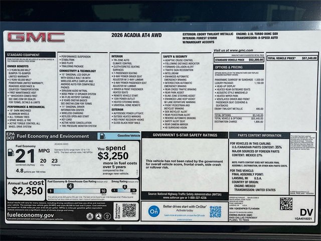 2026 Gmc Acadia AT4 photo 18