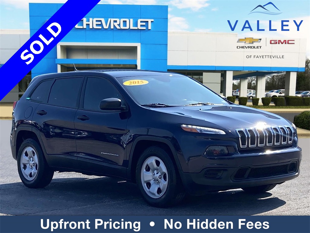 Used 2015 Jeep Cherokee Sport with VIN 1C4PJLAB9FW766294 for sale in Fayetteville, TN