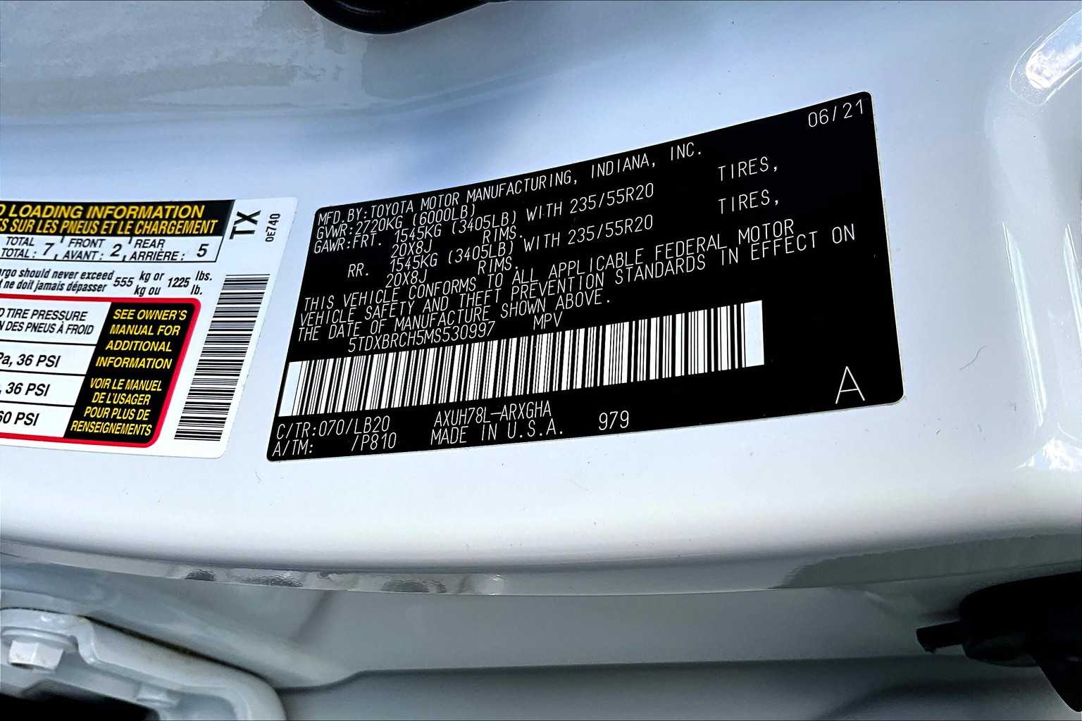 2021 Toyota Highlander Hybrid Limited photo 31