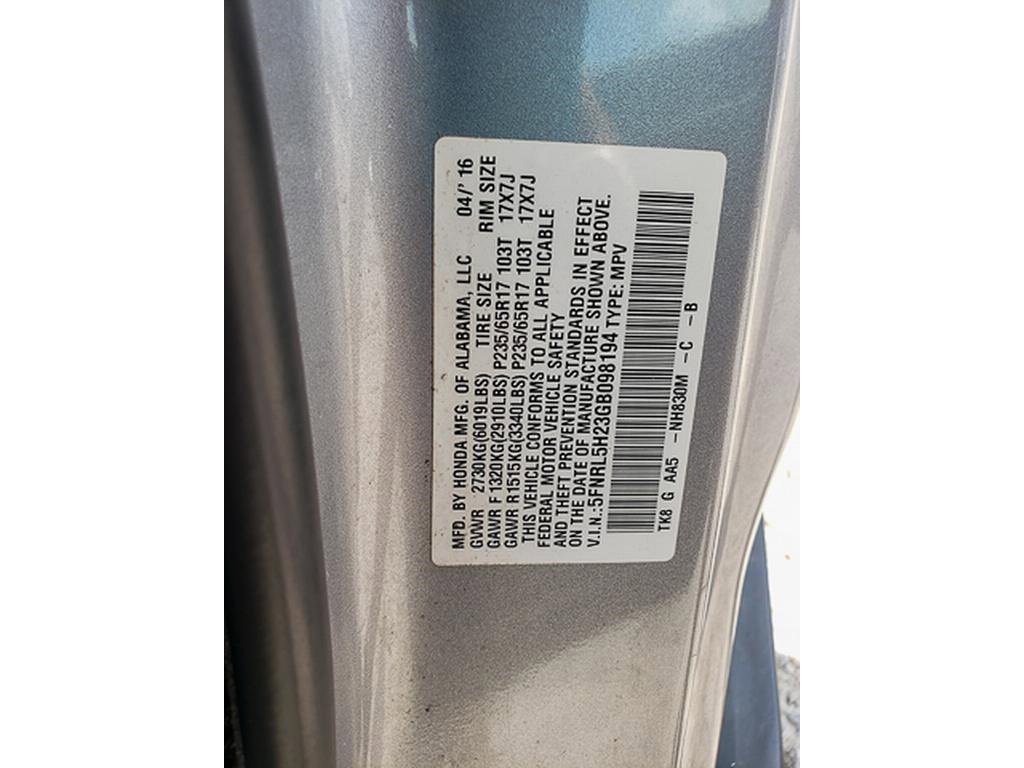 2016 Honda Odyssey LX photo 12