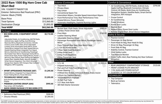 2022 RAM Ram 1500 Pickup Big Horn/Lone Star's photo