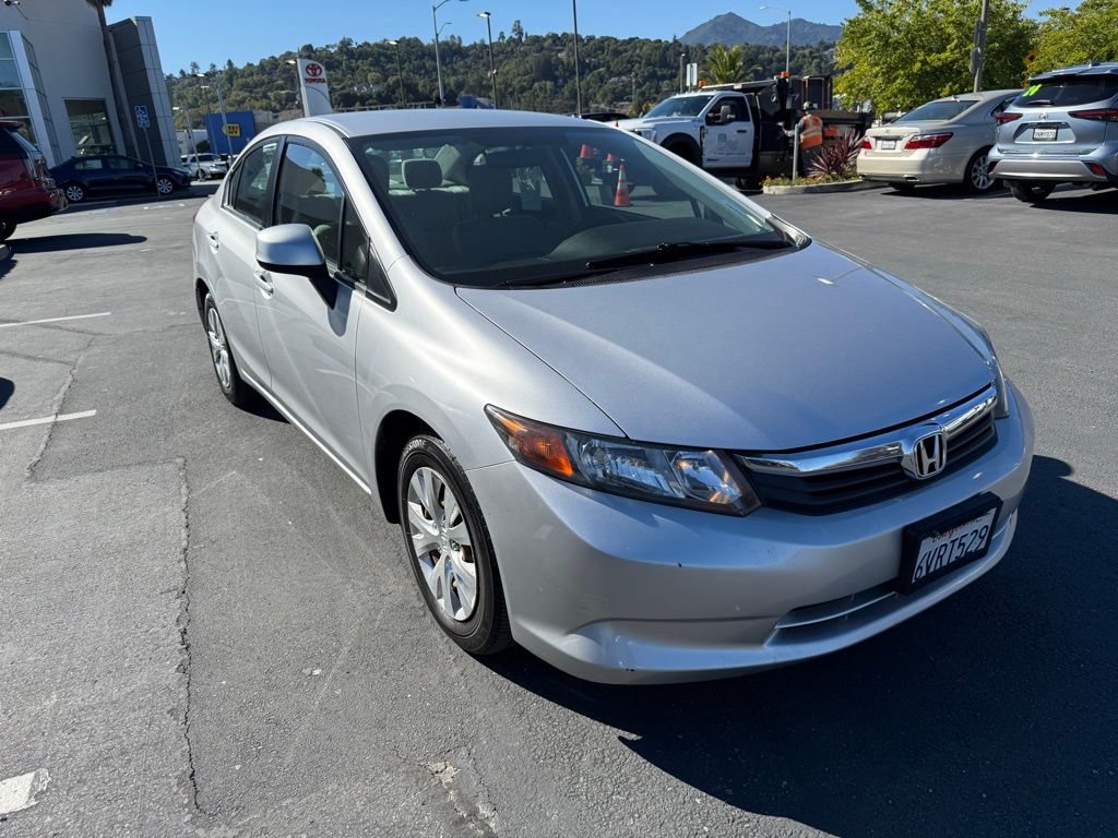 Used 2012 Honda Civic LX with VIN 19XFB2F56CE331339 for sale in San Rafael, CA
