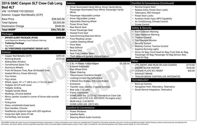 2016 GMC Canyon SLT's photo