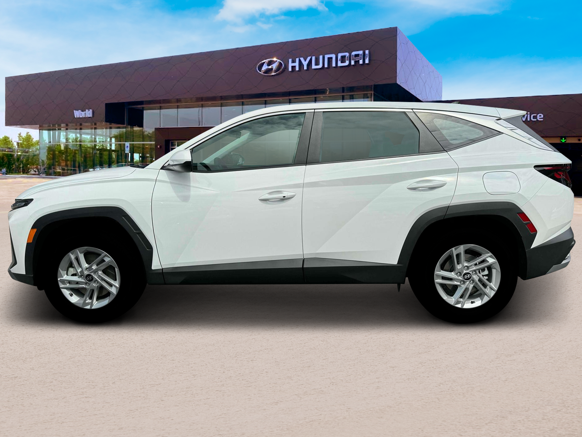 New 2025 Serenity White Pearl Hyundai SE AWD image 3