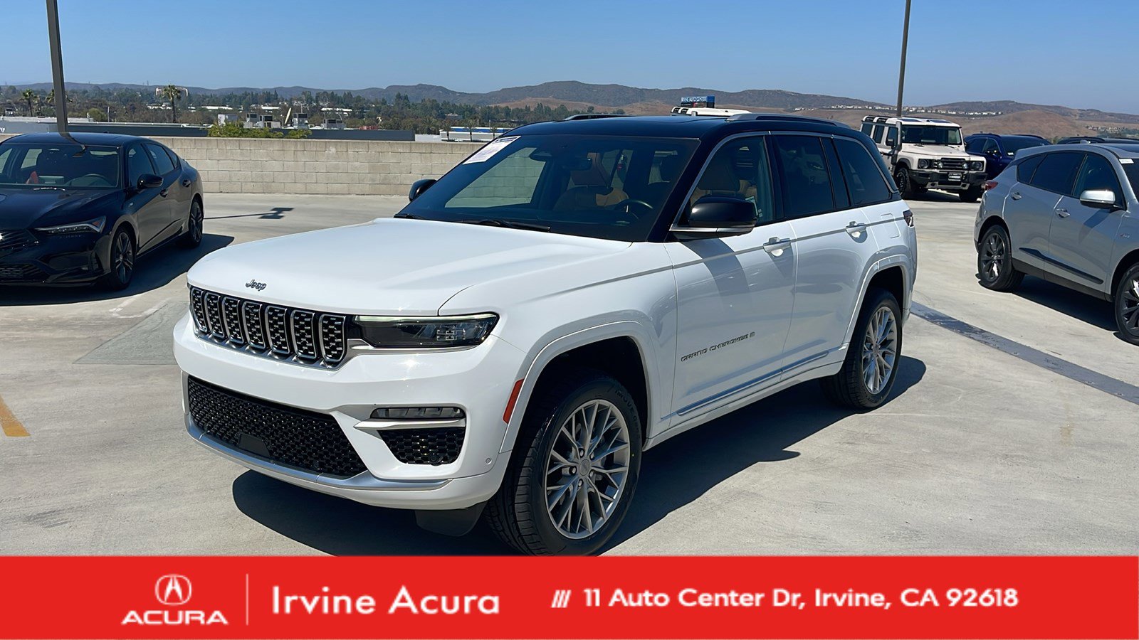 Used 2022 Bright White Clearcoat Jeep Summit image 1