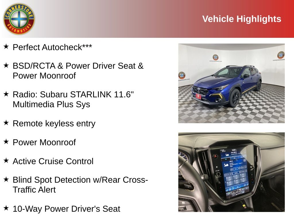 Used 2024 Subaru Crosstrek Sport with VIN 4S4GUHF60R3797287 for sale in Elk River, Minnesota