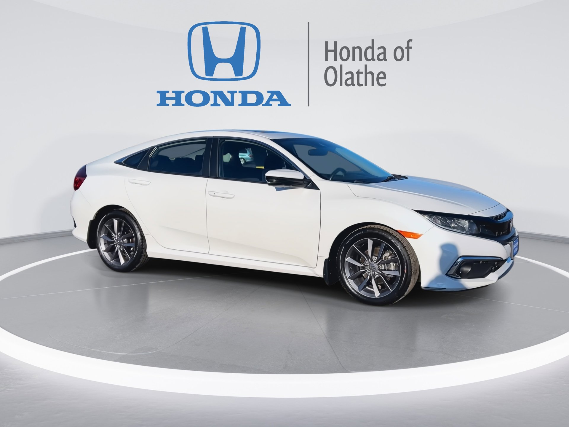Certified 2020 Honda Civic EX with VIN 19XFC1F33LE020389 for sale in Kansas City