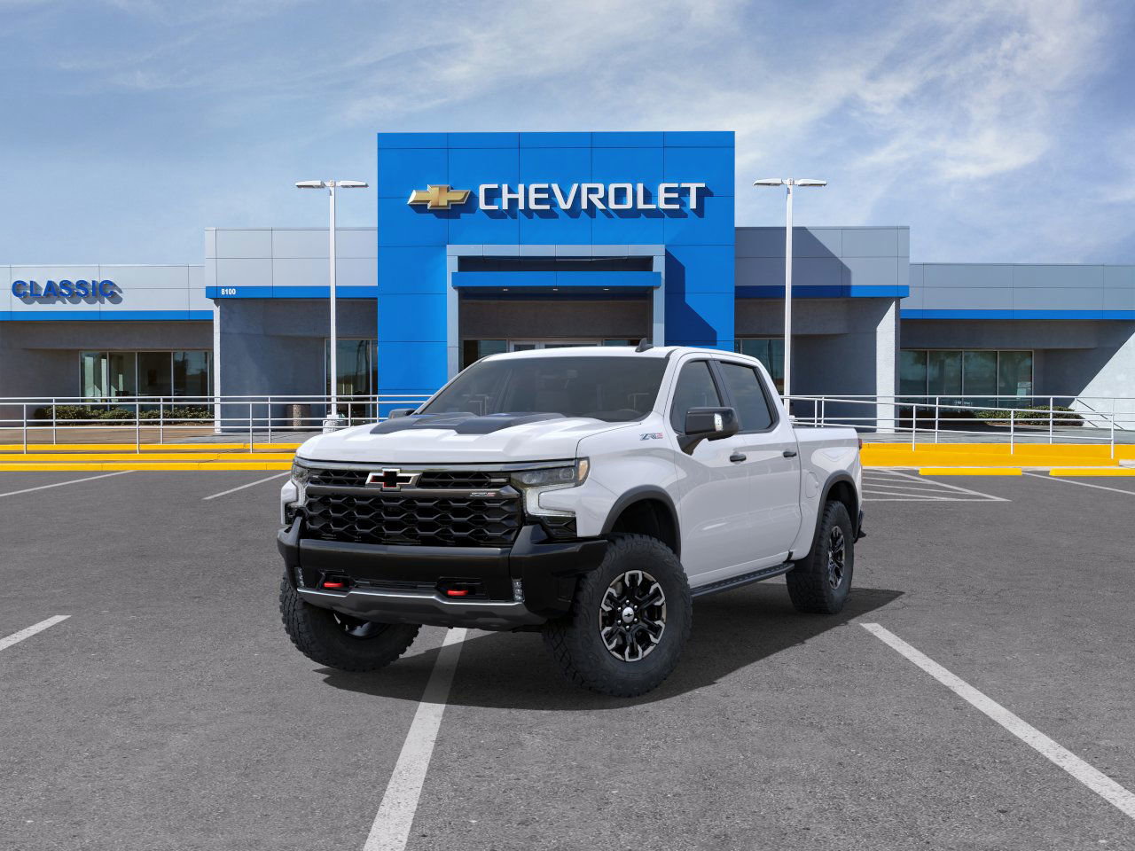 2025 Chevrolet Silverado 1500 ZR2 White at Classic Elite Chevrolet Hwy 6