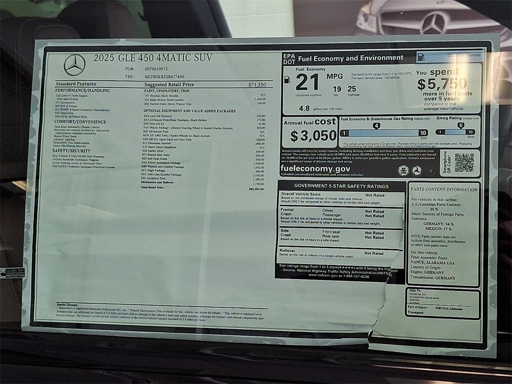 2025 Mercedes Benz GLE 450 4MATIC photo 24