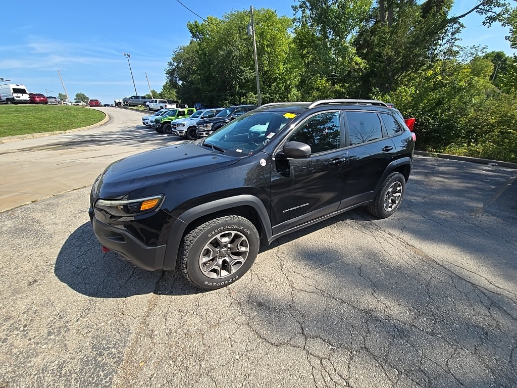 Used 2021 Jeep Cherokee Trailhawk with VIN 1C4PJMBX3MD109810 for sale in Kansas City