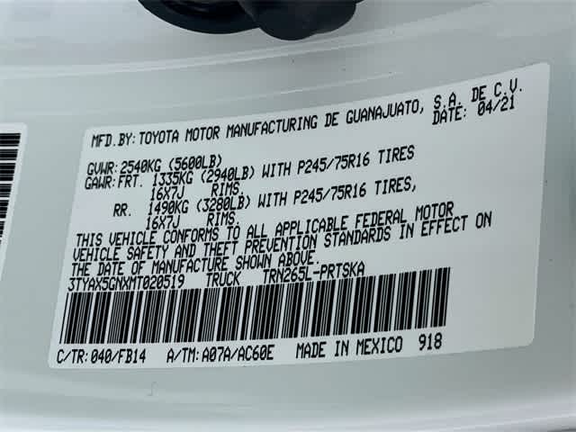2021 Toyota Tacoma SR photo 30