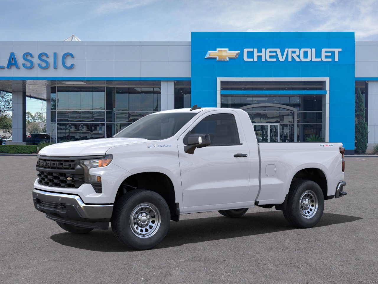 2024 Chevrolet Silverado 1500 WT White at Classic Elite Chevrolet Sugar Land
