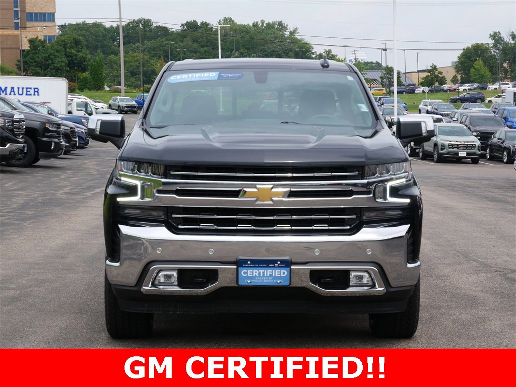 Certified 2021 Chevrolet Silverado 1500 LTZ with VIN 1GCUYGED7MZ401559 for sale in Inver Grove Heights, Minnesota