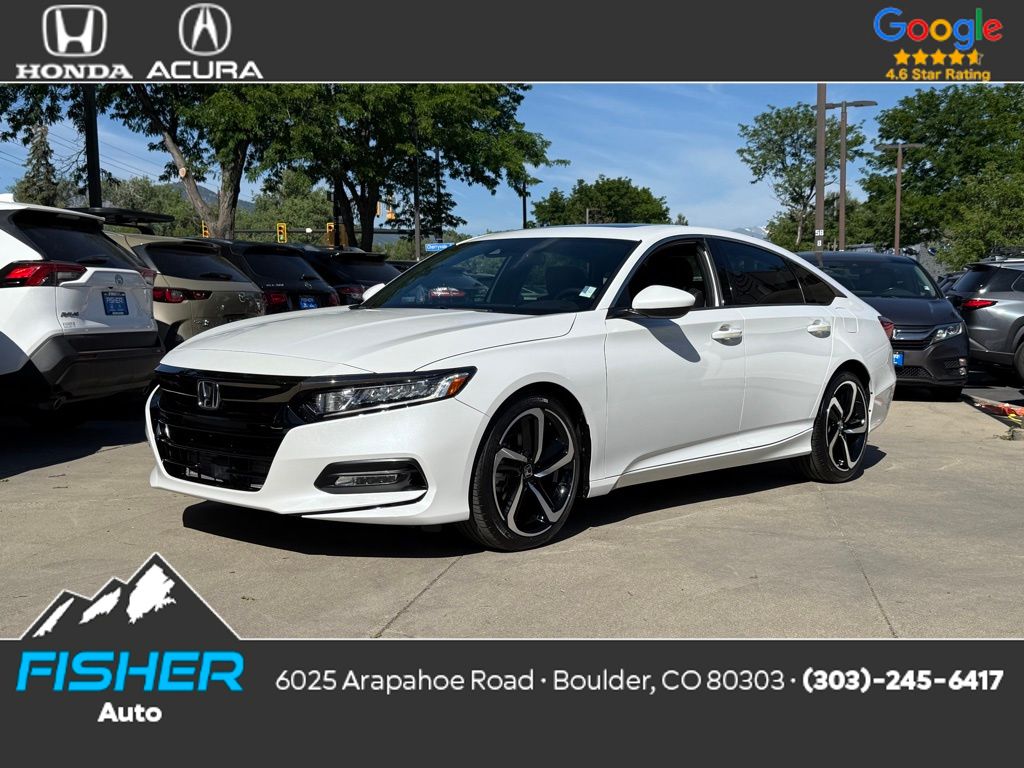 Used 2020 Platinum White Pearl Honda Sport 2.0T image 1