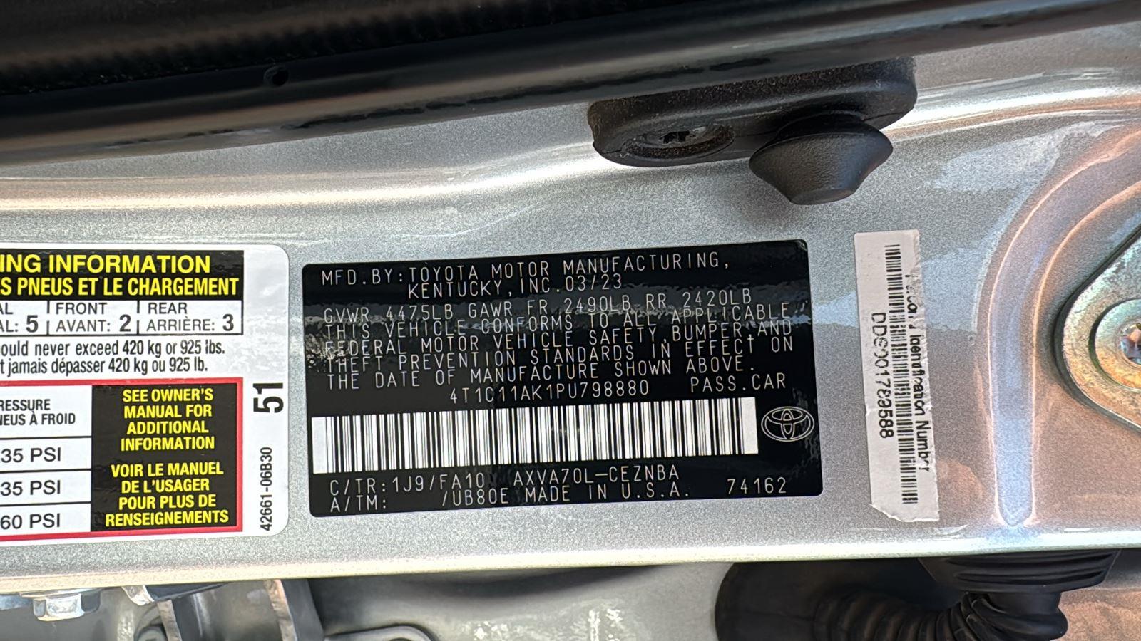 2023 Toyota Camry LE photo 17