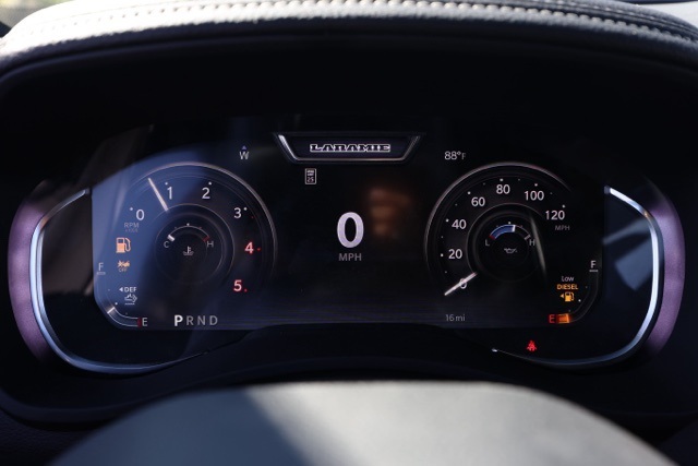 New 2026 Diamond Black Crystal Pearl-Coat Exterior Paint RAM Laramie Night Edition image 26