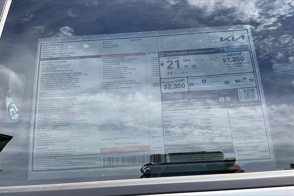 2026 Kia Carnival EX photo 11