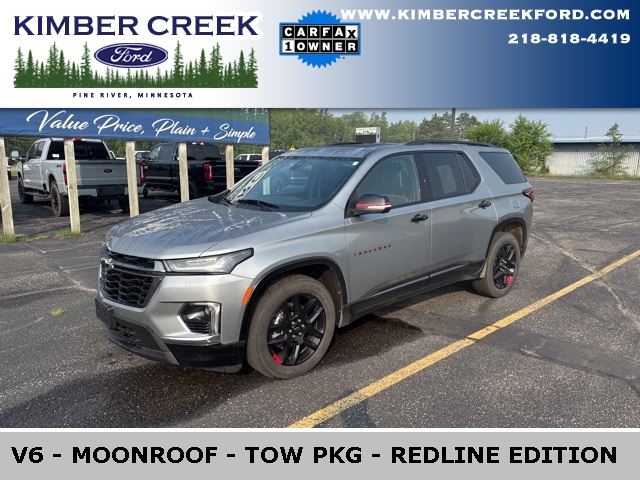 Used 2023 Chevrolet Traverse Premier with VIN 1GNEVKKW7PJ325258 for sale in Pine River, Minnesota