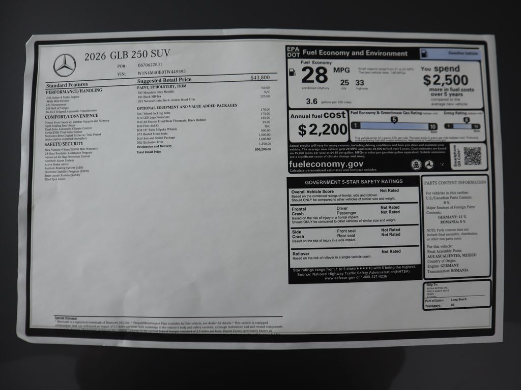 2026 Mercedes Benz GLB 250 photo 9