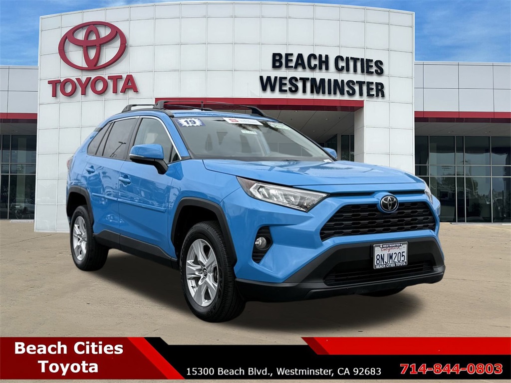 Certified Used 2019 Blue Toyota XLE image 1