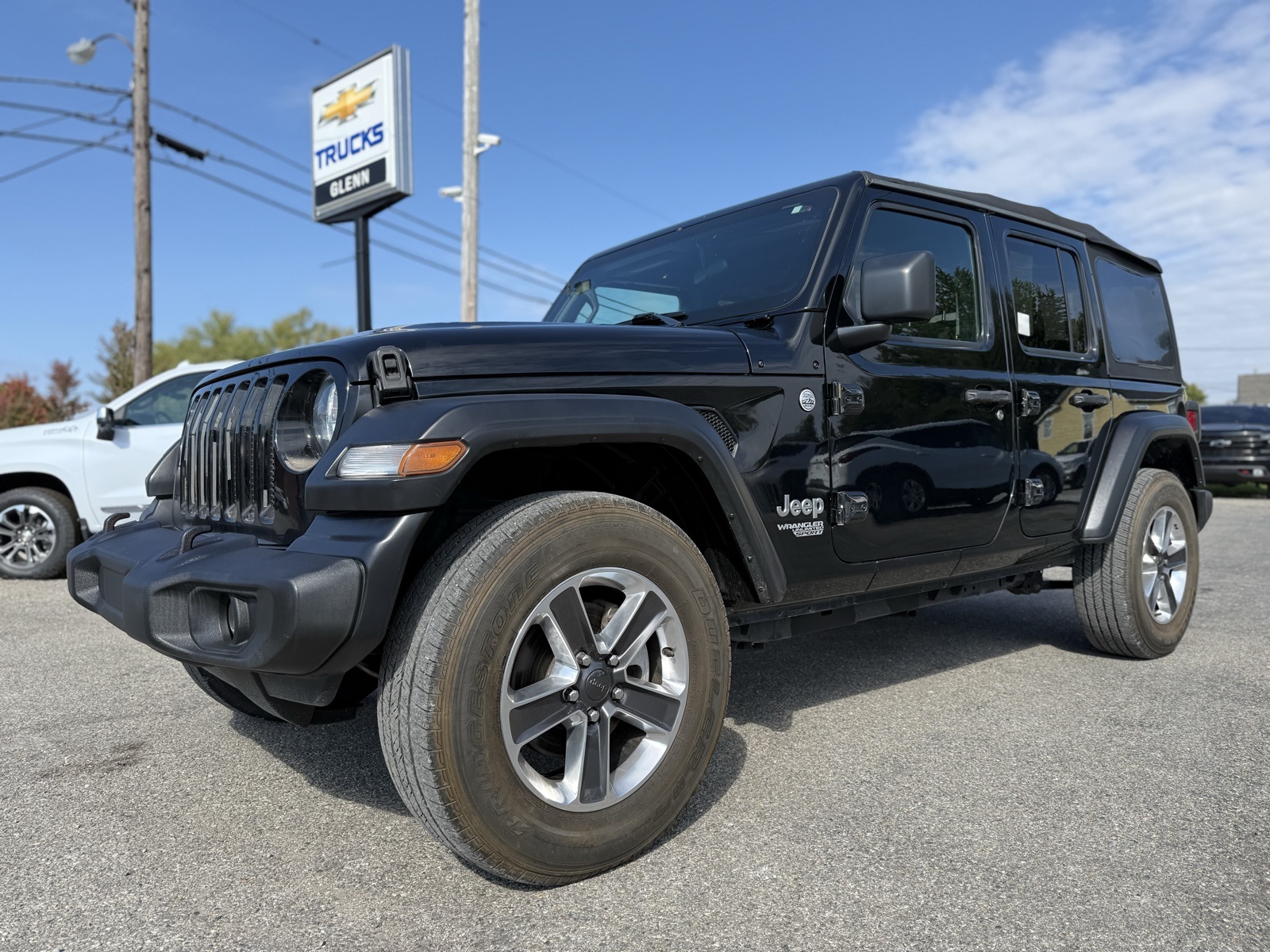 Used 2021 Jeep Wrangler Unlimited Sport S with VIN 1C4HJXDNXMW525343 for sale in Eminence, KY