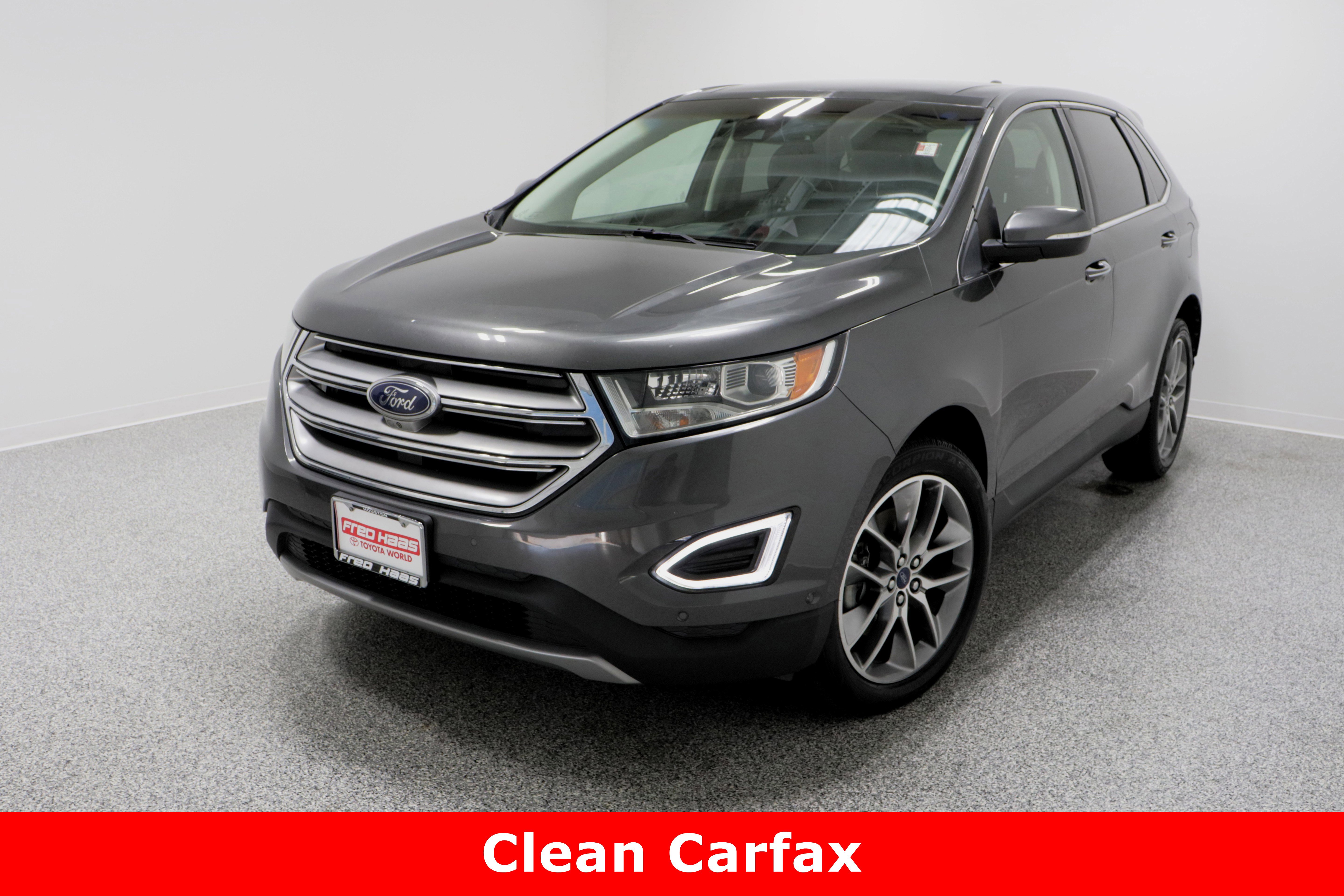 Used 2016 Ford Edge Titanium with VIN 2FMPK4K83GBC63073 for sale in Spring, TX