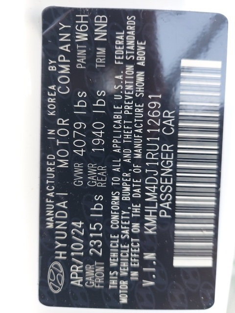 2024 Hyundai Elantra Hybrid Blue photo 4