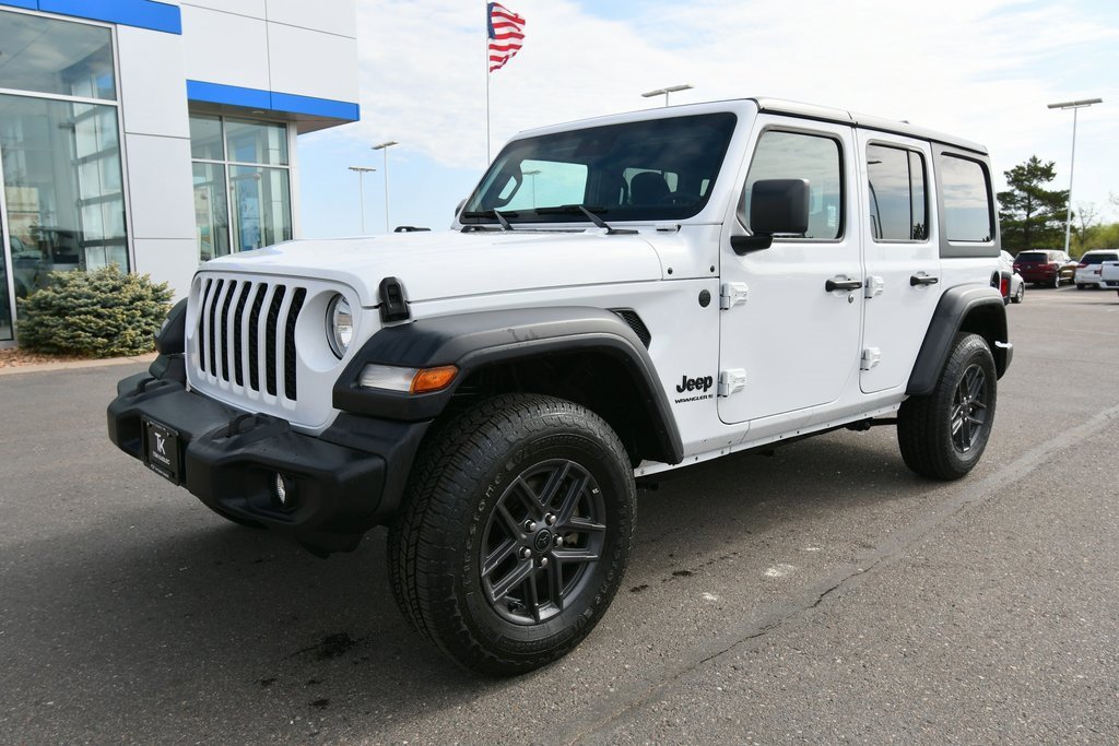 Used 2024 Jeep Wrangler 4-Door Sport S with VIN 1C4PJXDN3RW177663 for sale in North Branch, Minnesota