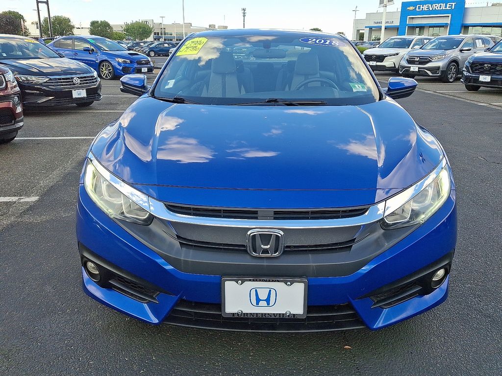 Certified 2018 Honda Civic EX-T with VIN 2HGFC3B30JH353928 for sale in Washington Township, NJ