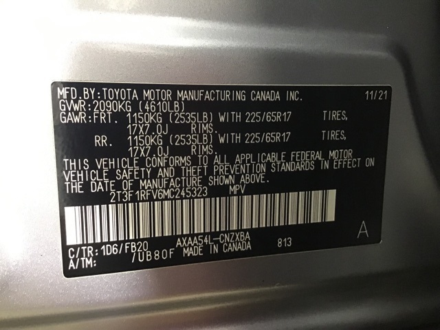 2021 Toyota RAV4 LE photo 27