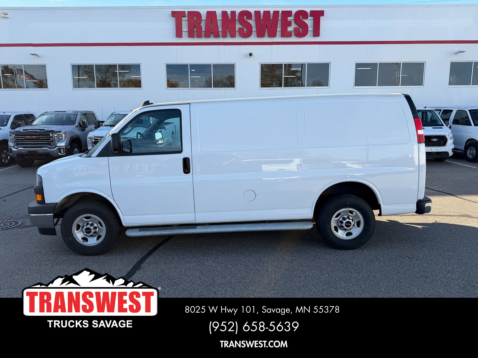 Used 2024 GMC Savana Cargo Work Van with VIN 1GTW7AFP9R1190856 for sale in Minneapolis, Minnesota