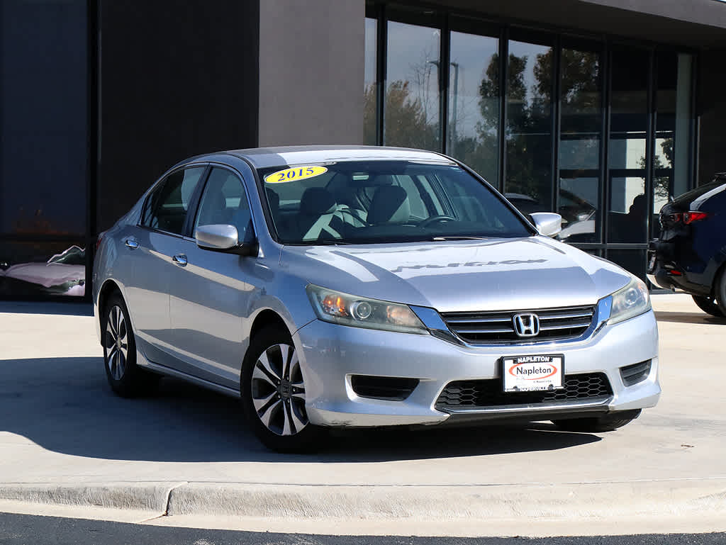 Used 2015 Honda Accord LX with VIN 1HGCR2F35FA116525 for sale in Naperville, IL
