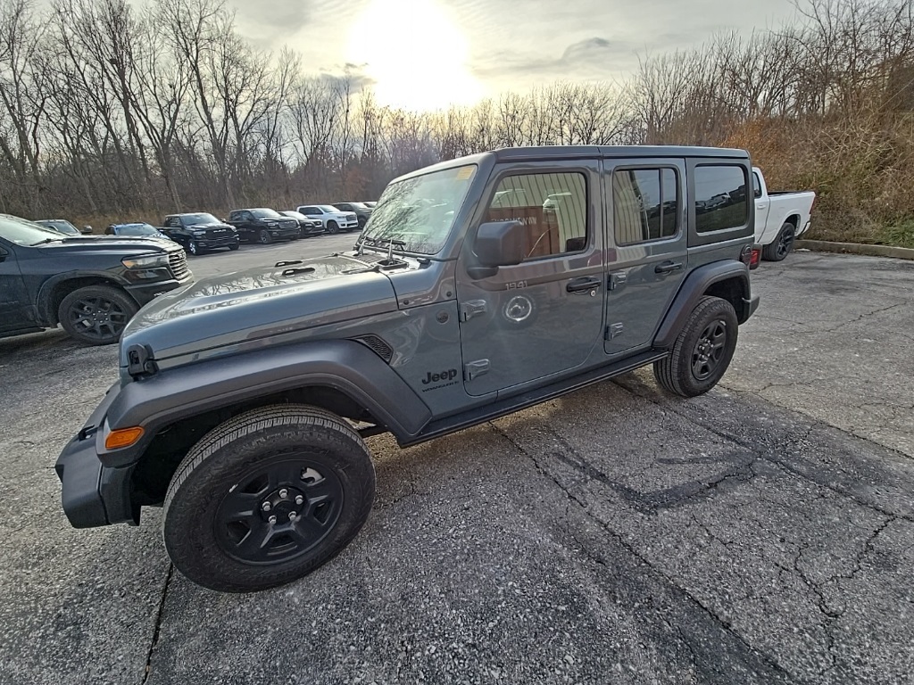 Used 2024 Jeep Wrangler 4-Door Sport with VIN 1C4PJXDG5RW357616 for sale in Kansas City