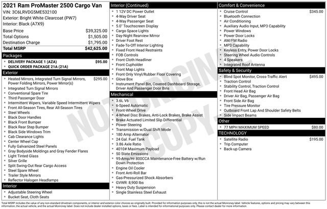 2021 RAM ProMaster Cargo Van Base's photo