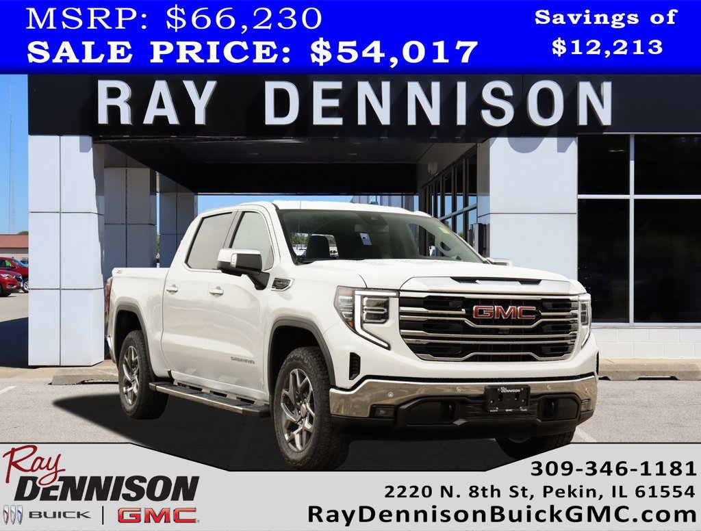 New 2025 Summit White GMC SLT image 1