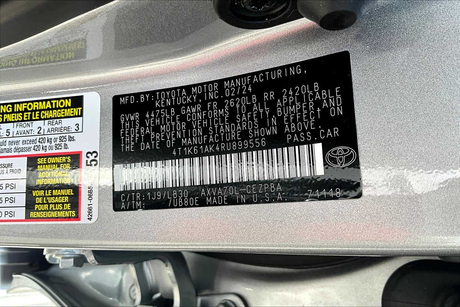2024 Toyota Camry XSE photo 33