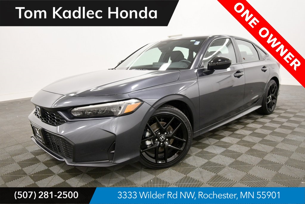 Certified Used 2025 Meteorite Gray Metallic Honda 4D HYBRID SPORT image 1
