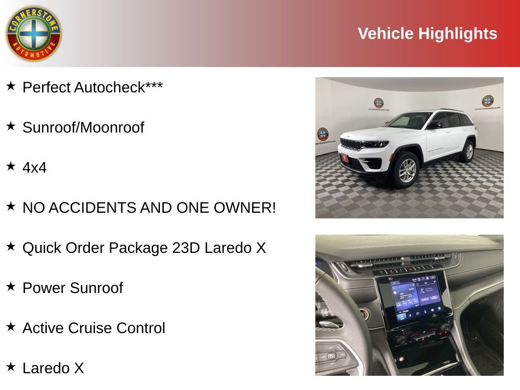 Used 2024 Jeep Grand Cherokee Laredo with VIN 1C4RJHAG9R8582841 for sale in Elk River, Minnesota
