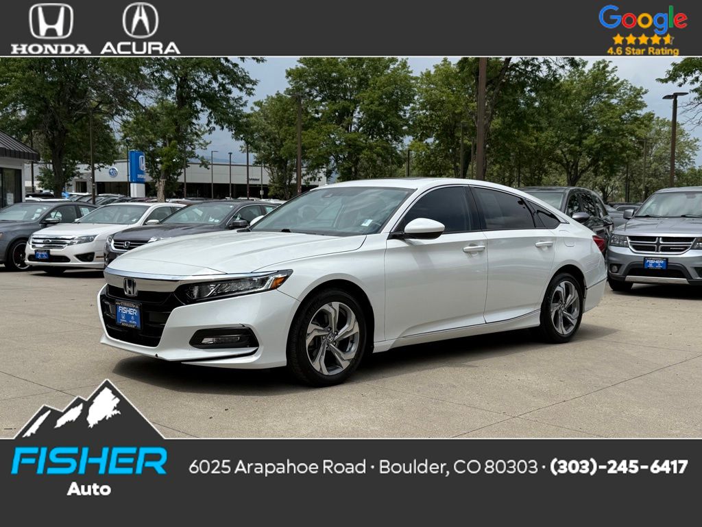 Used 2018 Platinum White Pearl Honda EX image 1