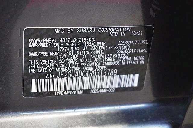 Used 2024 Gray Subaru Premium image 31