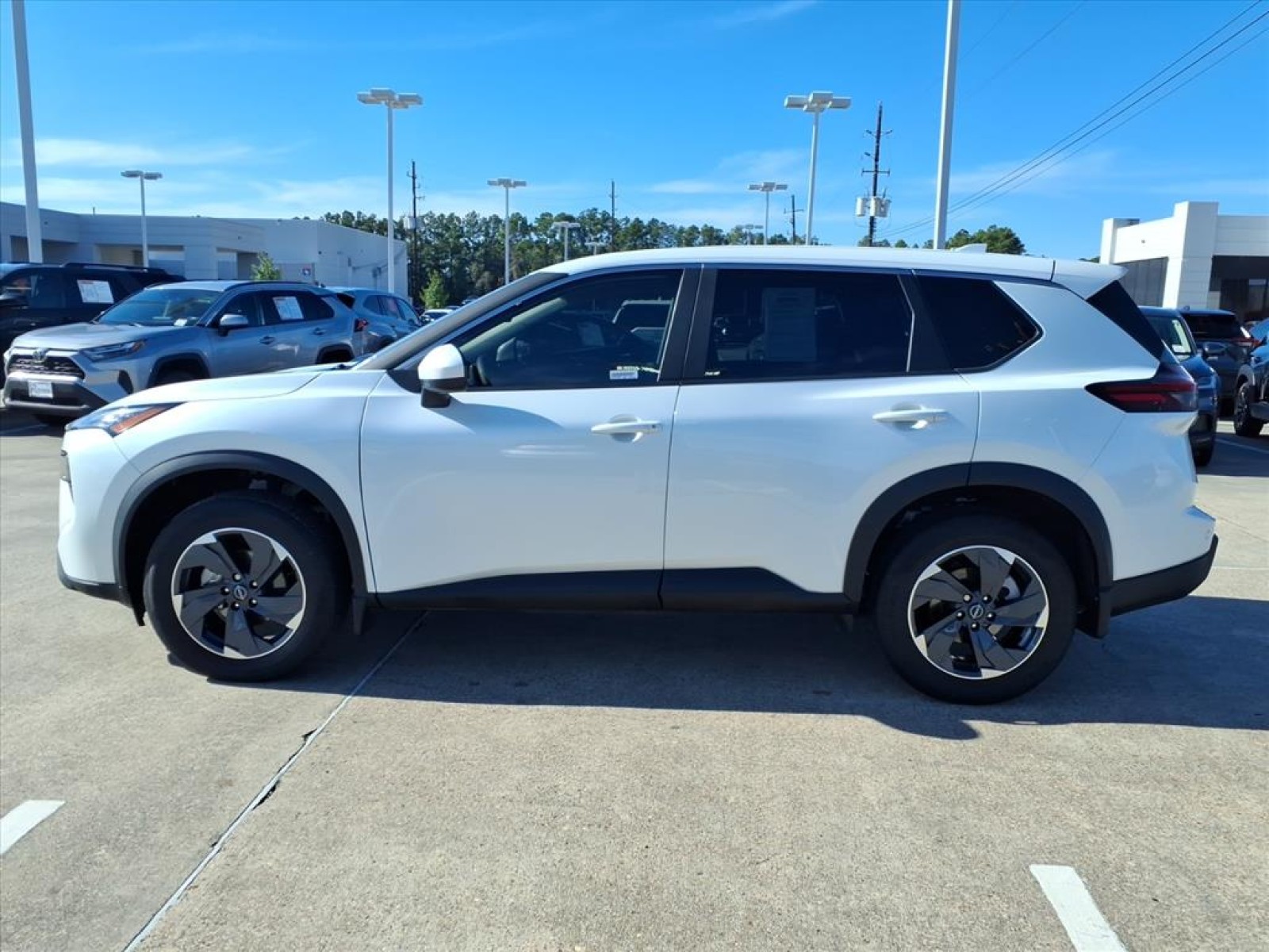 2025 Nissan Rogue SV White at Robbins Nissan