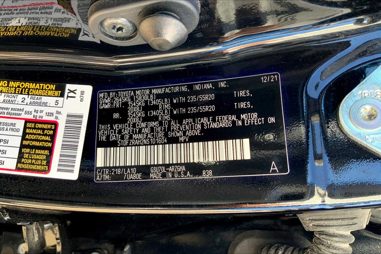 2022 Toyota Highlander Platinum photo 30