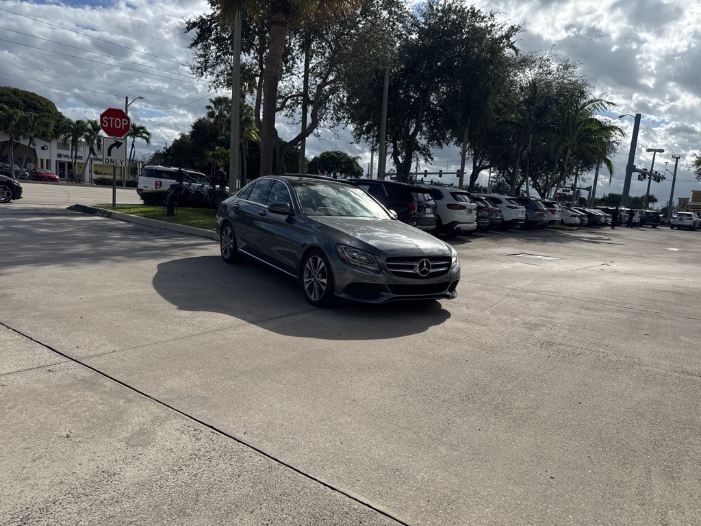 Used 2018 Mercedes-Benz C-Class Sedan C300 with VIN WDDWF4JBXJR315861 for sale in North Palm Beach, FL
