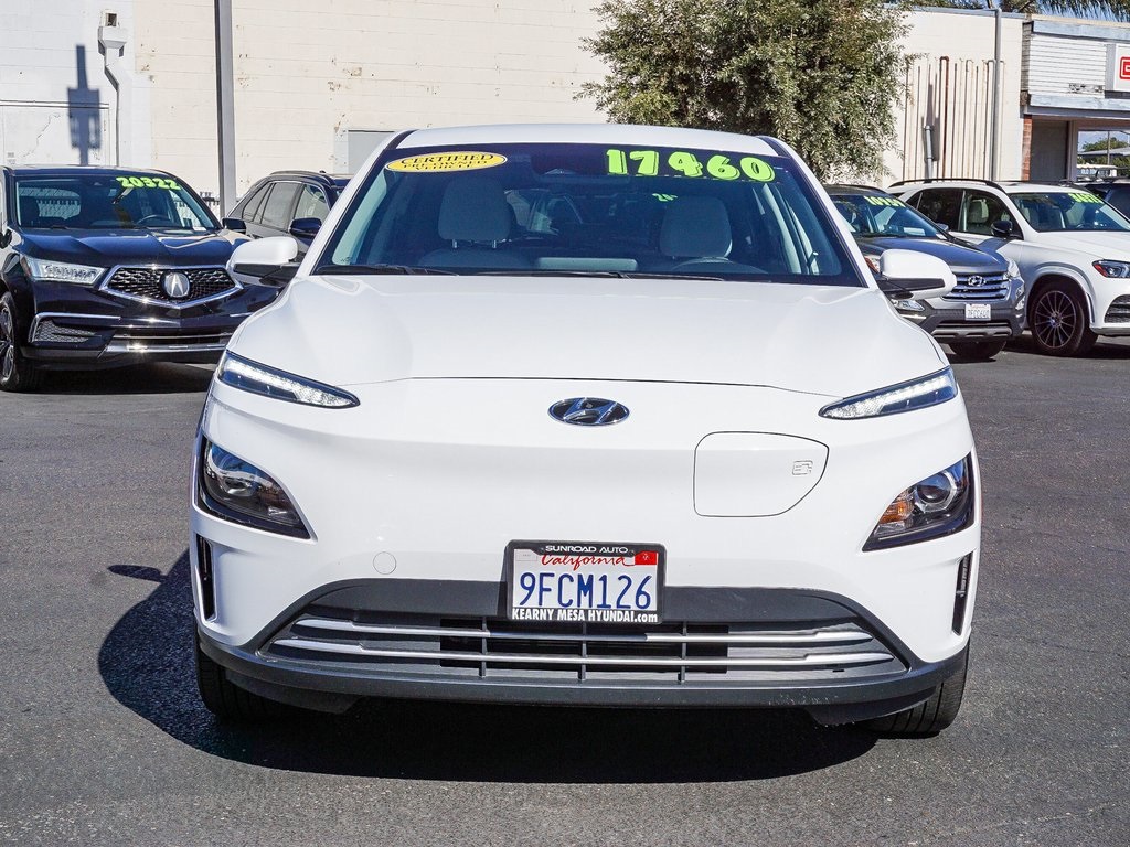 Certified 2023 Hyundai Kona EV SE with VIN KM8K23AG6PU173634 for sale in San Diego, CA