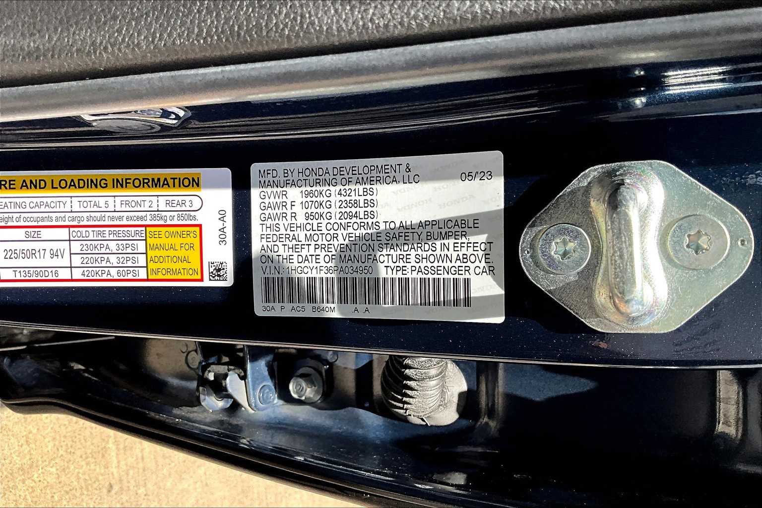 2023 Honda Accord EX photo 31