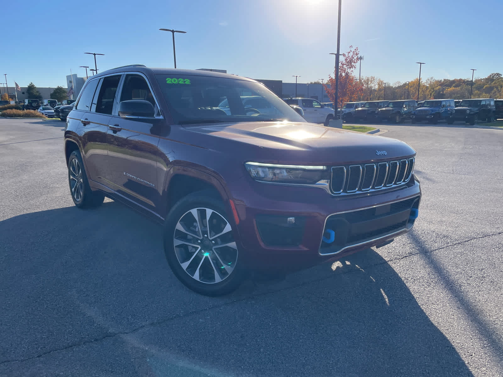 Used 2022 Jeep Grand Cherokee Overland 4xe with VIN 1C4RJYD65N8762525 for sale in Kansas City