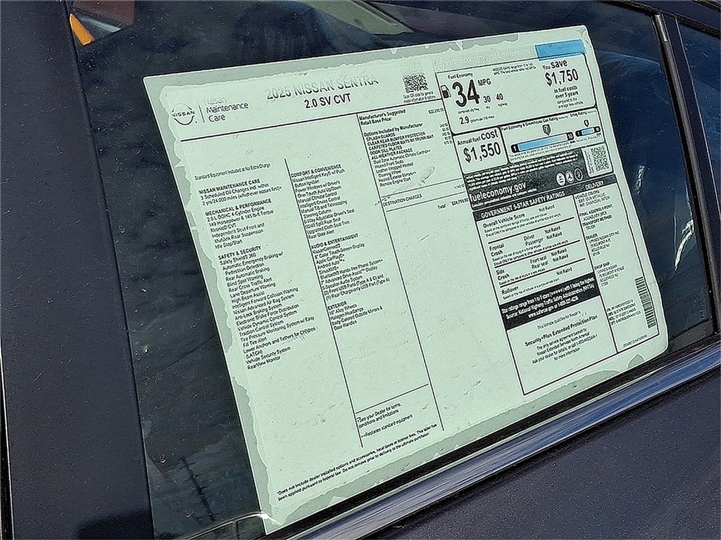 2025 Nissan Sentra SV photo 2